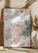 Peach Bougainvillea Poster