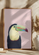 Toucan on Pink Poster