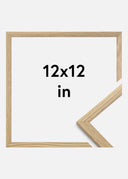 Oak Picture Frame 12x12 inches