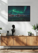 Lofoten Aurora Reflection Poster