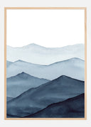 Abstract Blue Poster I
