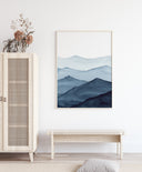 Abstract Blue Poster I
