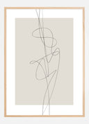 Beige Abstract Poster