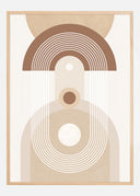 Beige Mid Century Poster No.3 Poster