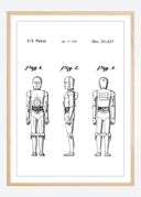 Patent drawing - Star Wars - C-3PO Poster