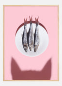 Cat wants fish Poster