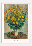 Claude Monet -Jerusalem Artichoke Flowers Poster