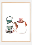 Coffee sunset Poster