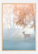 Elk Lost In Mist Poster