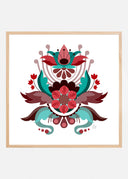 Kurbits flower red Poster