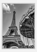 Merry-Go-Round at the Eiffel Tower Poster