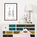 Patent drawing - Violin Poster