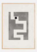 Minimalist maze Poster