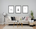 Elephant Solo - Misty grey Poster