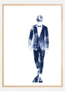 Pinstriped suit