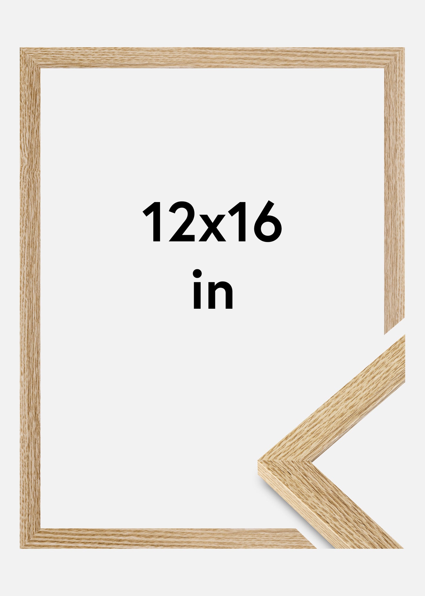 Frame Selection Oak 12x16 inches
