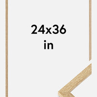 Frame Selection Oak 24x36 inches