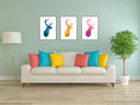 Deer - Blue Poster