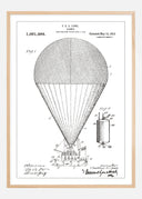 Patent drawing - Airship - White Poster