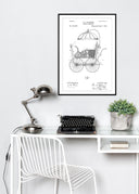 Patent drawing - Pram I Poster