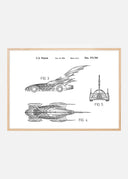 Patent drawing - Batman - Batmobile 1996 II Poster