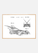 Patent drawing - Batman - Batmobile 1996 III Poster