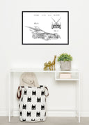 Patent drawing - Batman - Batmobile 1996 III Poster