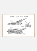 Patent drawing - Batman - Batmobile 1996 IIII Poster