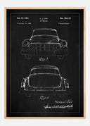 Patent drawing - Cadillac II - Black Poster