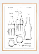 Patent drawing - Coca-Cola bottle Poster