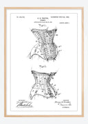 Patent drawing - Corset I Poster