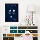 Patent drawing - Disney - Mickey Mouse - Blue Poster