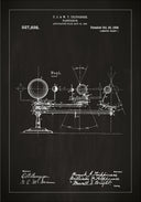 Patent drawing - Planetarium - Black Poster