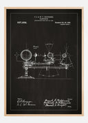 Patent drawing - Planetarium - Black Poster