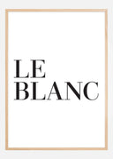 Le blanc Poster