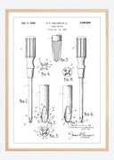 Patent drawing - Screwdriver Poster