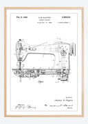 Patent drawing - Sewing machine I Poster