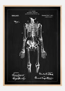 Patent drawing - Anatomical Skeleton I - Black Poster