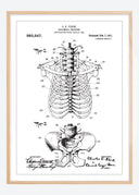 Patent drawing - Anatomical Skeleton II Poster