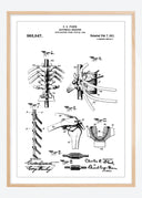 Patent drawing - Anatomical Skeleton III Poster