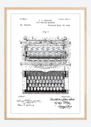 Patent drawing - Typewriter Poster