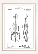 Patent drawing - Violin Poster